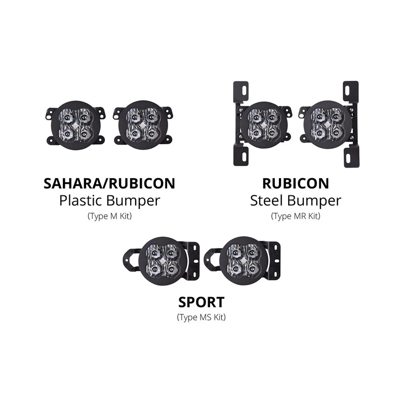  Diode Dynamics - SS3 Pro Type MS Kit ABL White SAE Fog